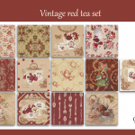vintage red tea set-02